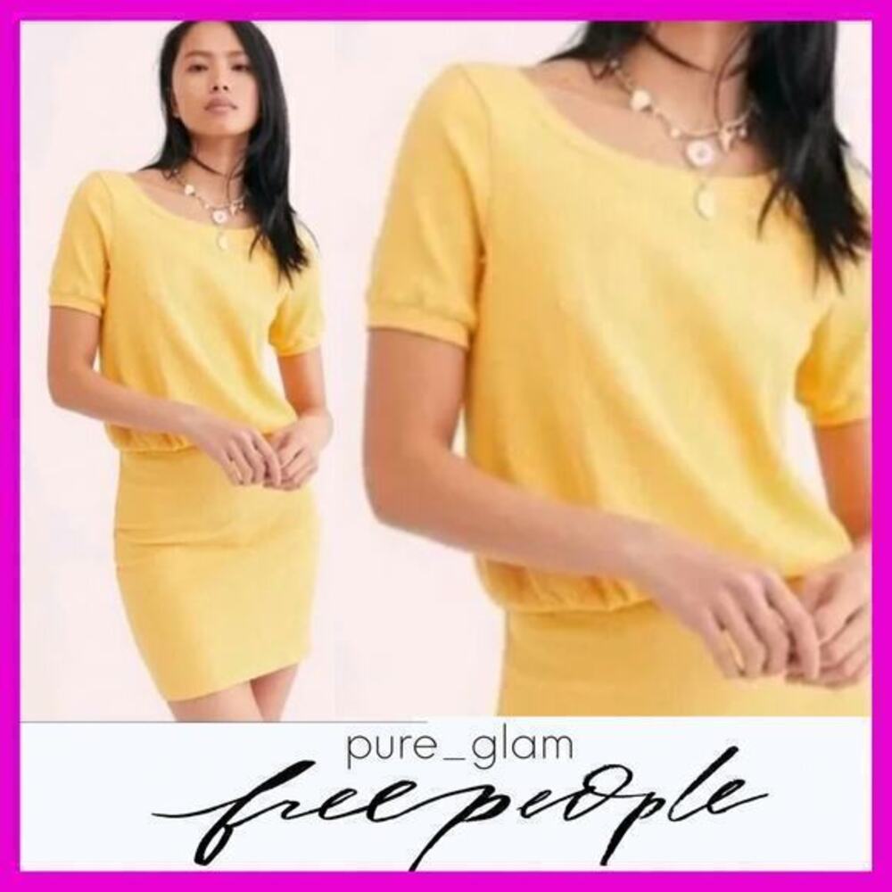 Free People ribbed mini dress